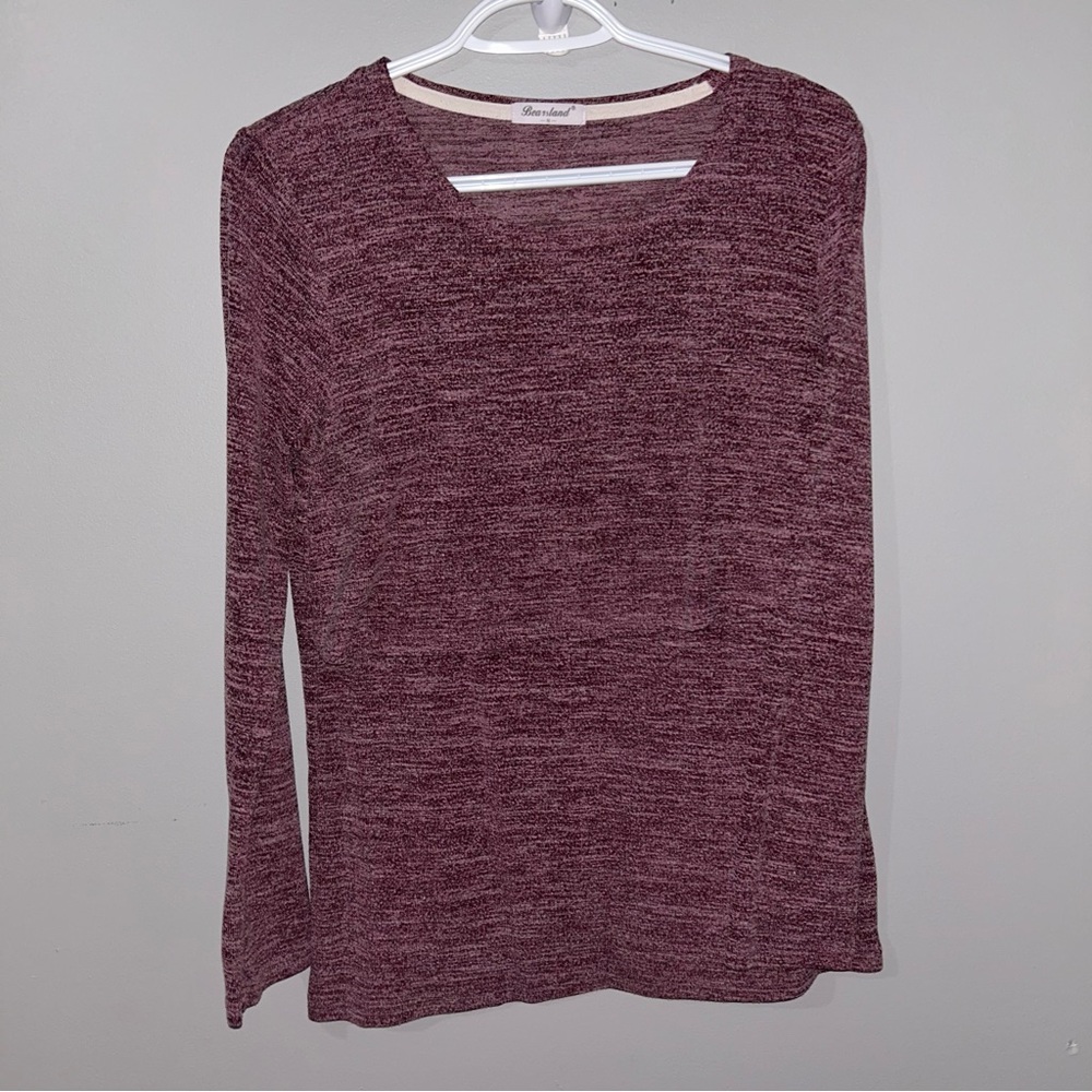 Bearsland Medium Maternity Top Burgundy
